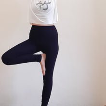 画像をギャラリービューアに読み込む, Women Short・Long Leggings / Black