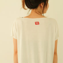 画像をギャラリービューアに読み込む, Bamboo T shirt Kotak / White