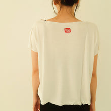 画像をギャラリービューアに読み込む, Bamboo T shirt Kotak / White