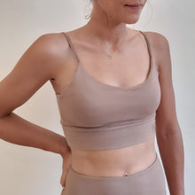 画像をギャラリービューアに読み込む, Bamboo Yoga Bra / Brown