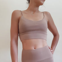 画像をギャラリービューアに読み込む, Bamboo Yoga Bra / Brown