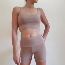 Cargar imagen en el visor de la galería, Women Short・Long Leggings / Brown